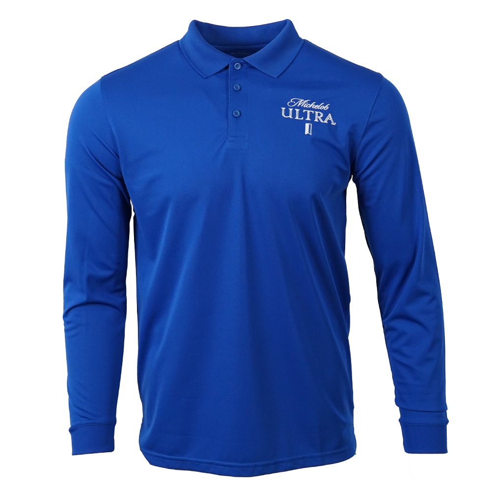 Michelob Ultra Unisex Solid L/S Snag Resist Performance Polo No Pk